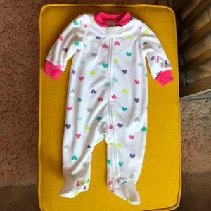 🌟3 for $10🌟Carter’s Hearts Footie Pajamas 3M